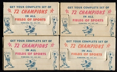 1951 Berk Ross Complete Set of 4 Boxes
