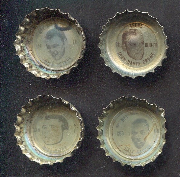 1966 Coke Caps Butkus Sayers Ditka and Crowe