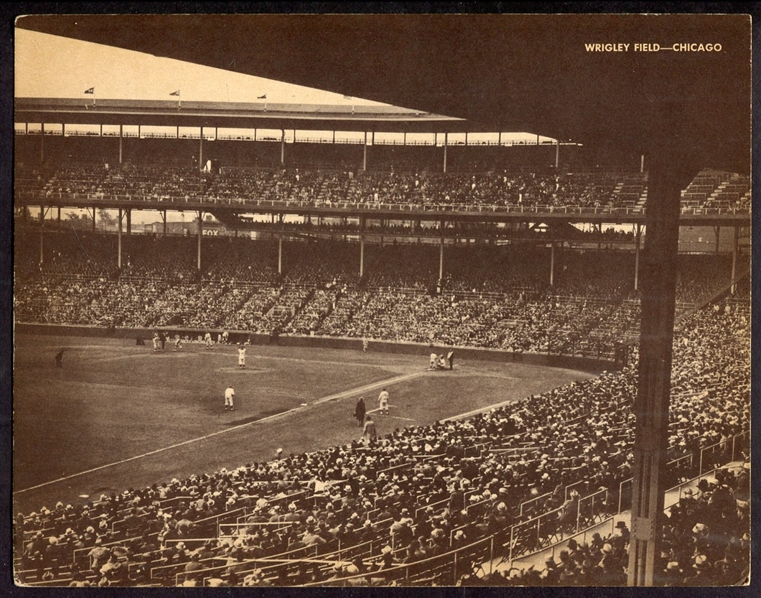 1945 Wrigley Field Jumbo Postcard
