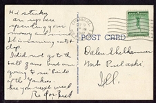 1942 Wrigley Field Linen Postcard