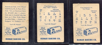 1949 & 1950 Remar Bread 12 Different