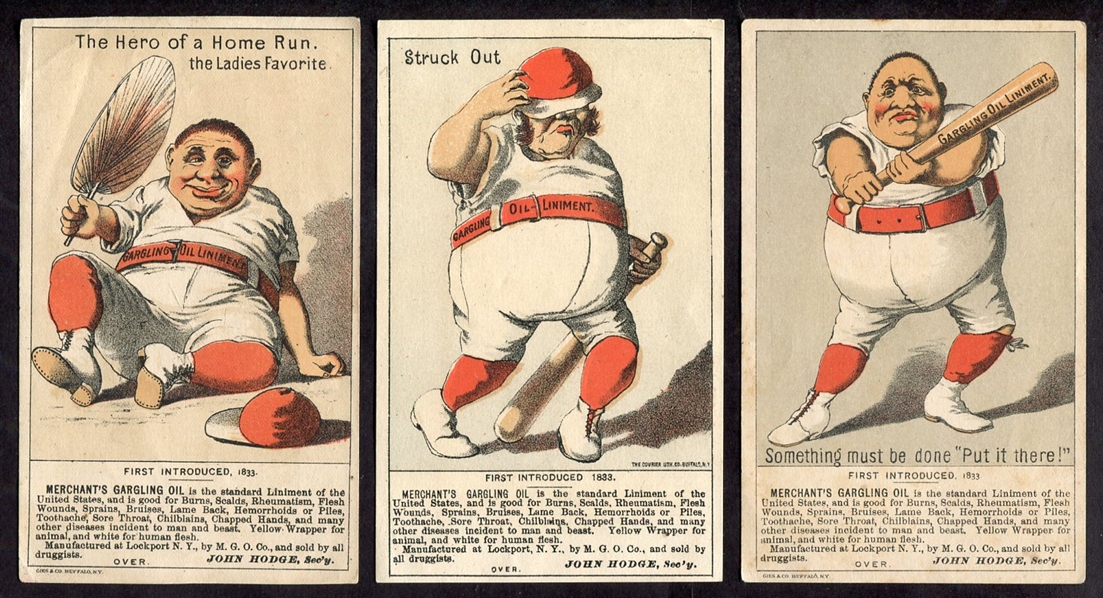 1880s Merchants Gargling Oil 3 Different
