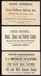 1880's Merchants Gargling Oil 3 Different
