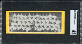 1951 Topps Team Philadelphia Athletics Undated SGC 4