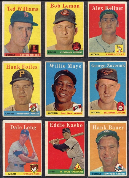 1958 Topps Baseball Complete Set