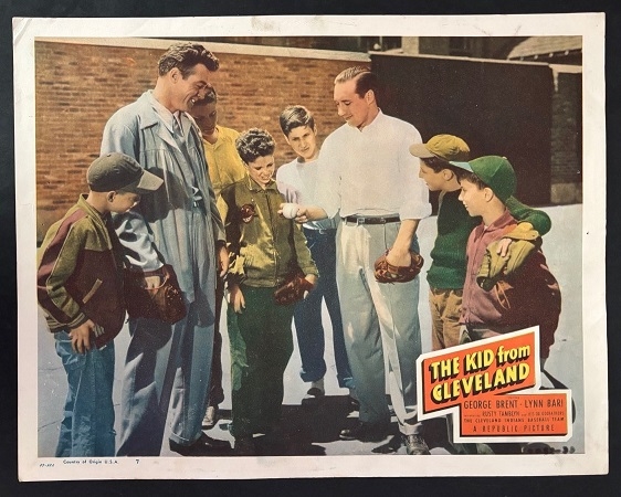 1949 Kid From Cleveland Lobby Poster Bob Feller