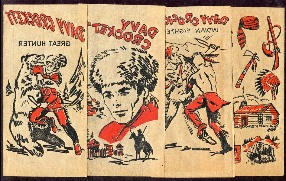 1955 Davy Crockett Transfer Set of 4