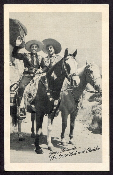 1950 Tip-Top Bread Cisco Kid Radio Ad Card