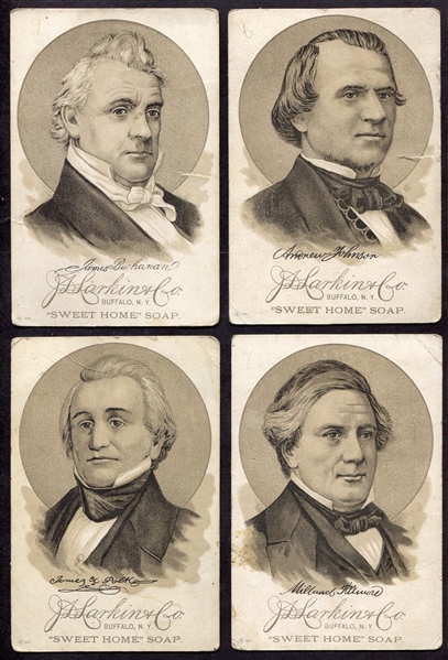1885 H603 J.D. Larkin Sweet Home Presidents 14 Different